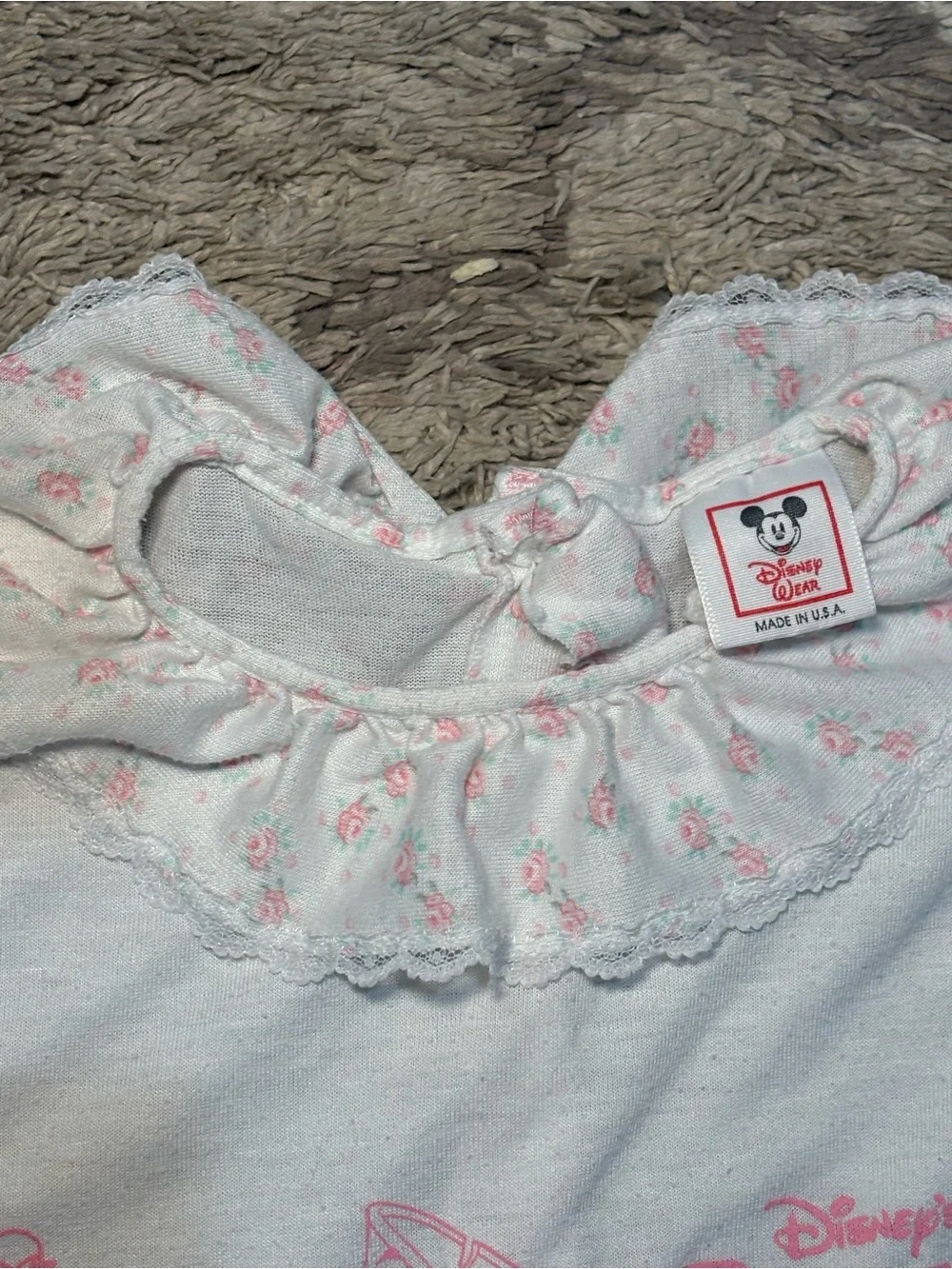Vintage Disney Beauty and the Beast Nightgown/Nightshirt Size 10, 1990s Belle - Picture 5 of 8